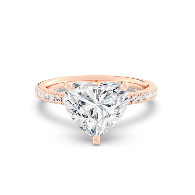 3ct Solitaire Ring Pavé Band [1]