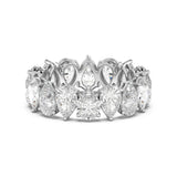 5.40ct Pear Alternating Eternity Ring (0.30Ct Each Stone)