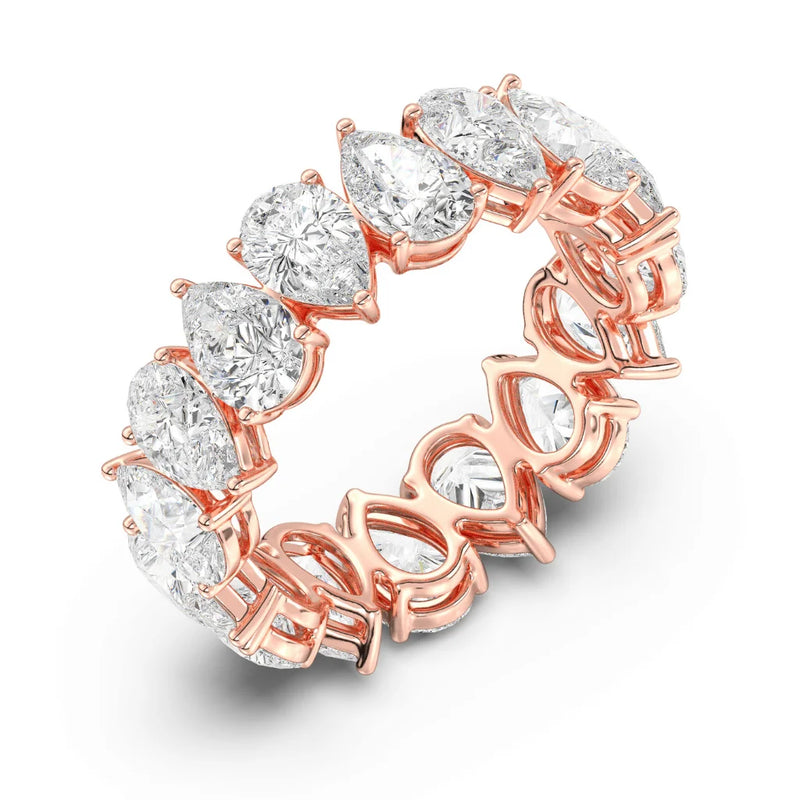 4.80 ct Heart Alternating Eternity Ring (0.30CT Each Stone)