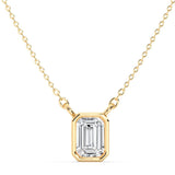 1ct Bezel Marquise Pendant