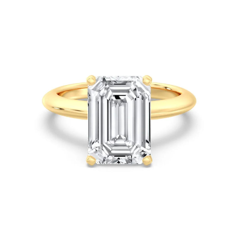 5ct Solitaire Ring Plain Band