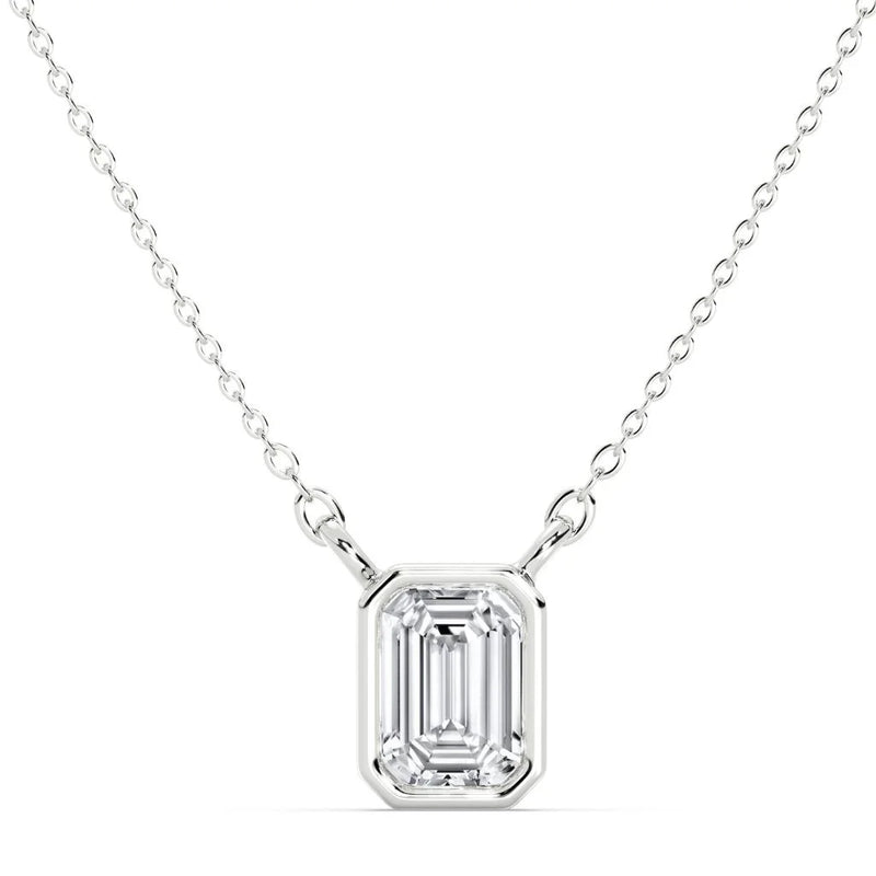 1ct Bezel Marquise Pendant