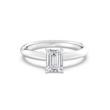 1ct Solitaire Ring Plain Band