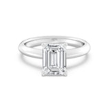 2ct Solitaire Ring Plain Band