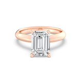 3ct Solitaire Ring Plain Band