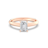 1ct Solitaire Ring Plain Band