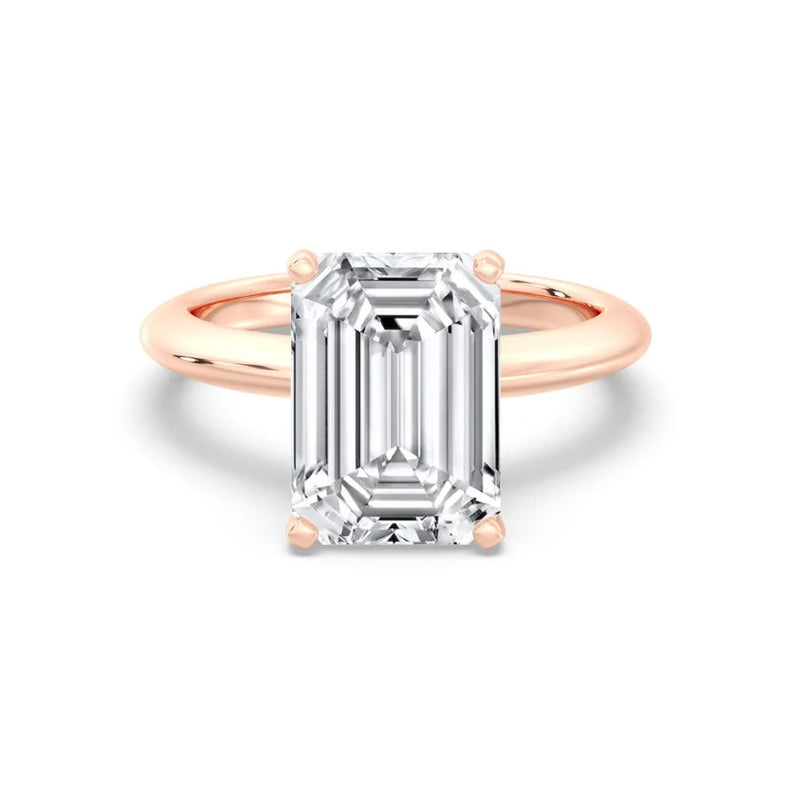 5ct Solitaire Ring Plain Band