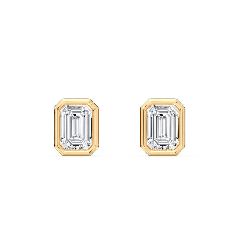 0.50+0.50 ct Bezel Studs