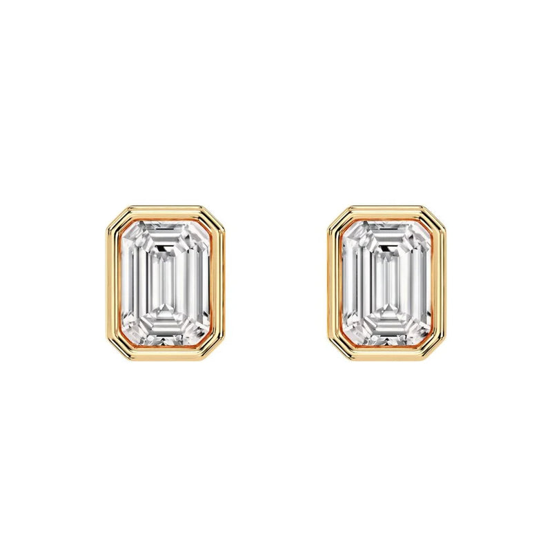 1+1ct Bezel Studs