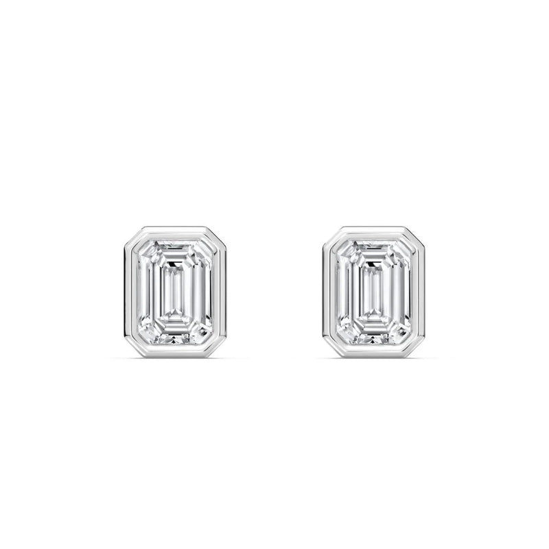 0.50+0.50 ct Bezel Studs