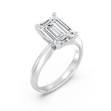 3ct Solitaire Ring Plain Band