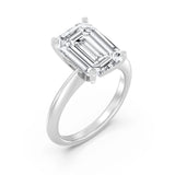 5ct Solitaire Ring Plain Band