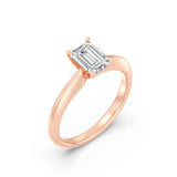 1ct Solitaire Ring Plain Band