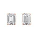 2+2 ct Solitaire Studs