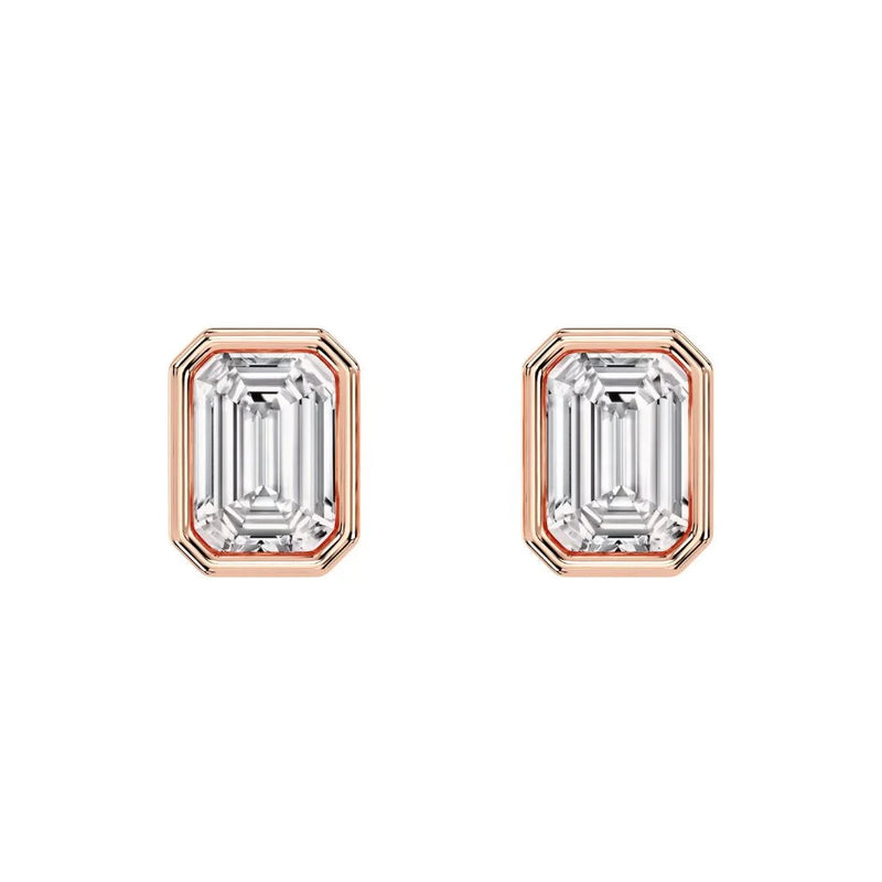 1+1ct Bezel Studs