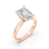 3ct Solitaire Ring Plain Band