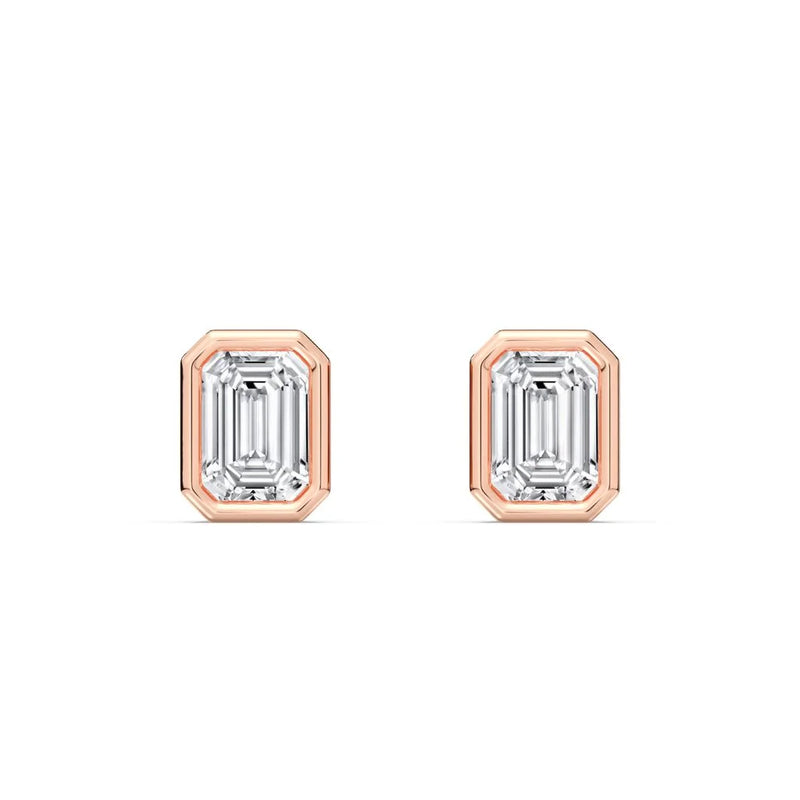 0.50+0.50 ct Bezel Studs