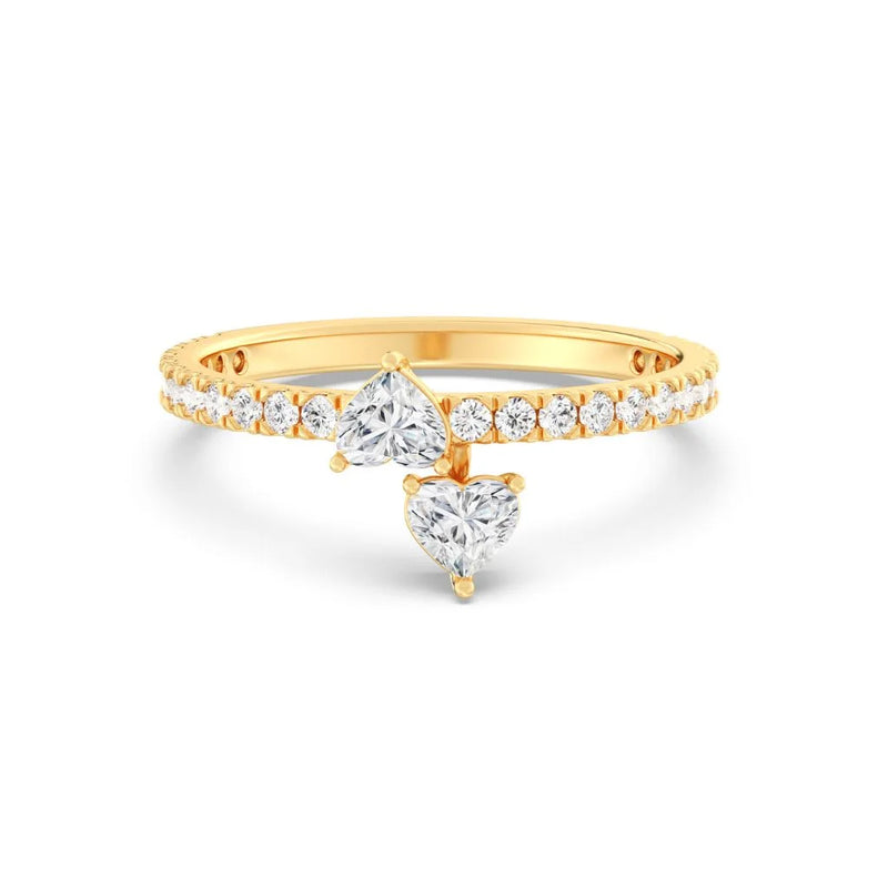 0.40ct Heart Drop Ring