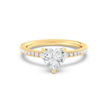 1ct Solitaire Ring Pavé Band [1]