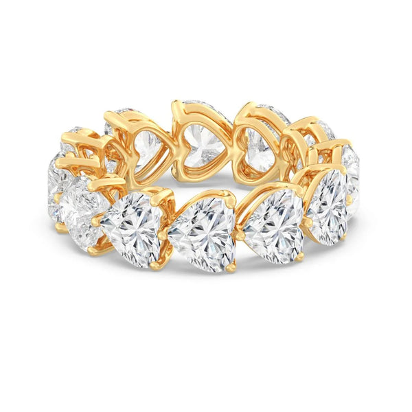 7.70ct Heart Eternity Band (0.70CT Each Stone)