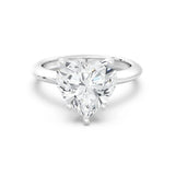 5ct Solitaire Ring Plain Band