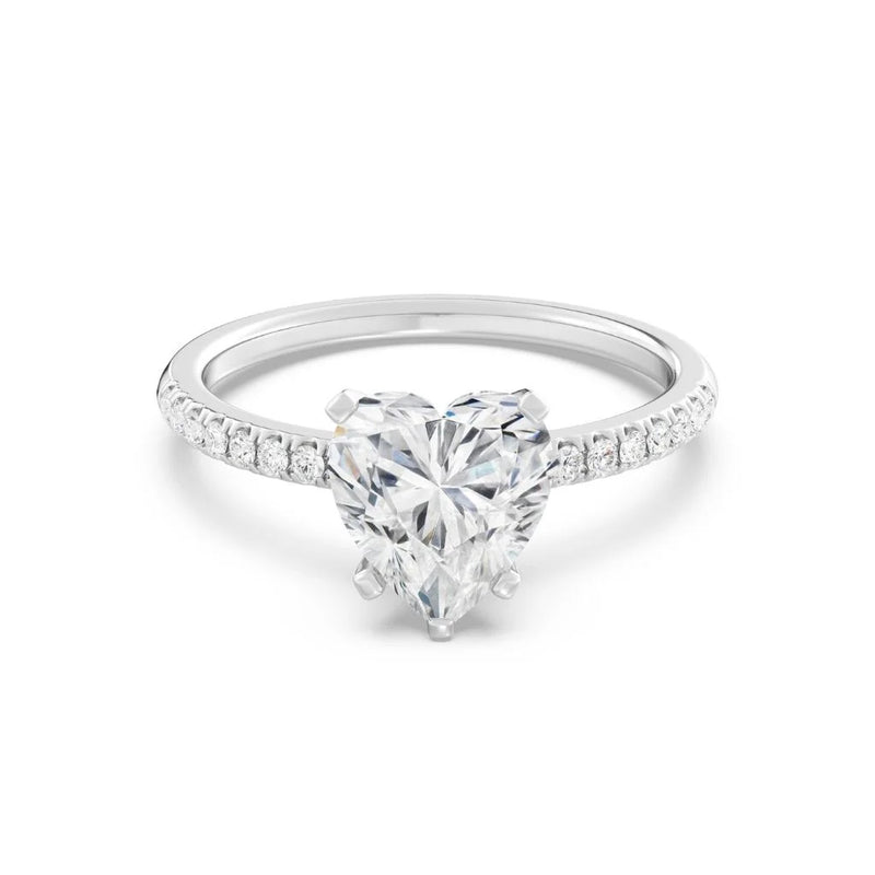 2ct Solitaire Ring Pavé Band (1)