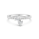 0.40ct Heart Drop Ring