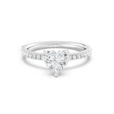 1ct Solitaire Ring Pavé Band [1]