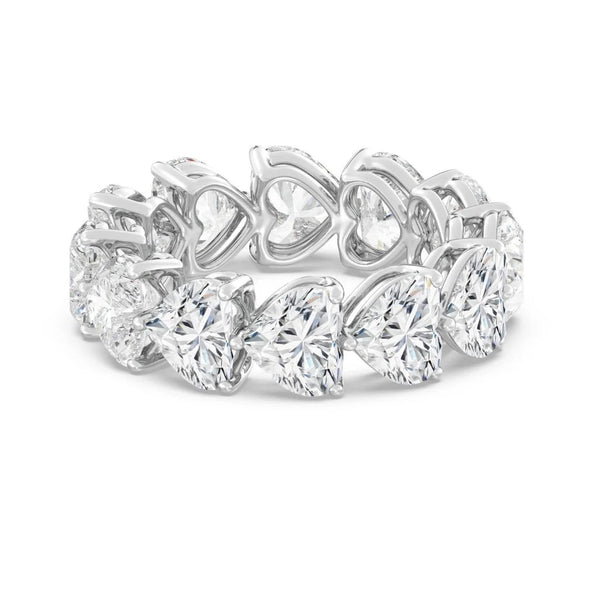 7.70ct Heart Eternity Band (0.70CT Each Stone)