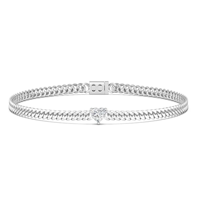 1ct Oval Cuban Link Bracelet