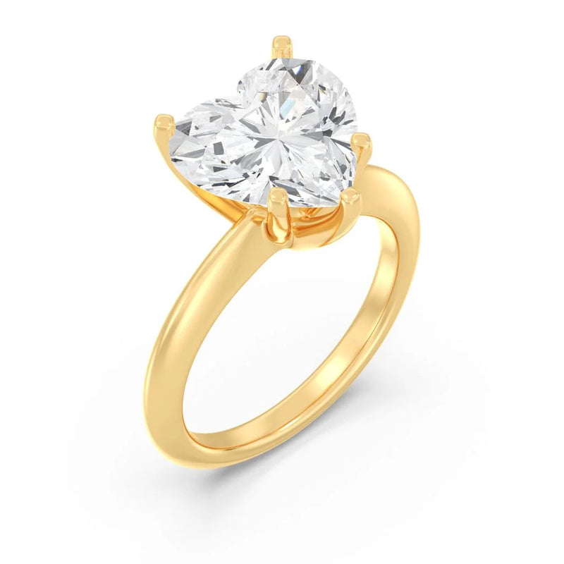 5ct Solitaire Ring Plain Band