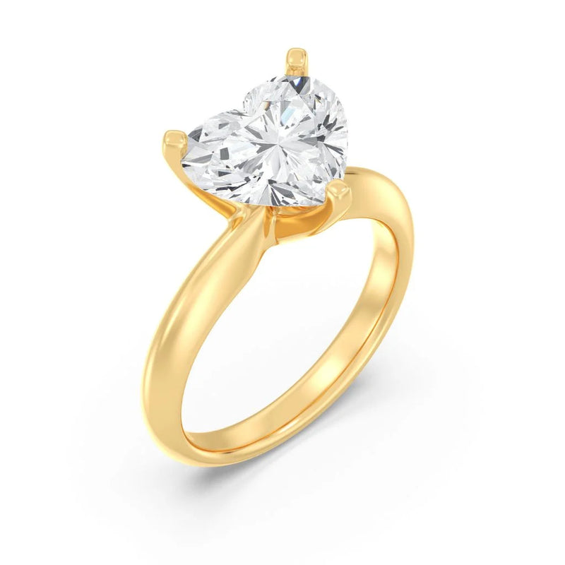 3ct Solitaire Ring Plain Band [1]