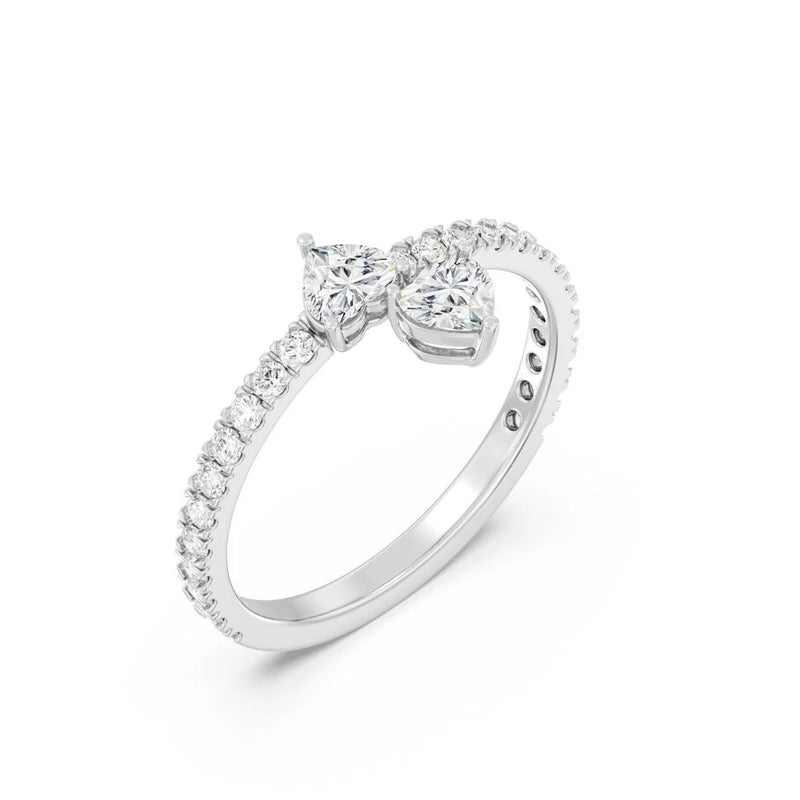 0.40ct Heart Drop Ring