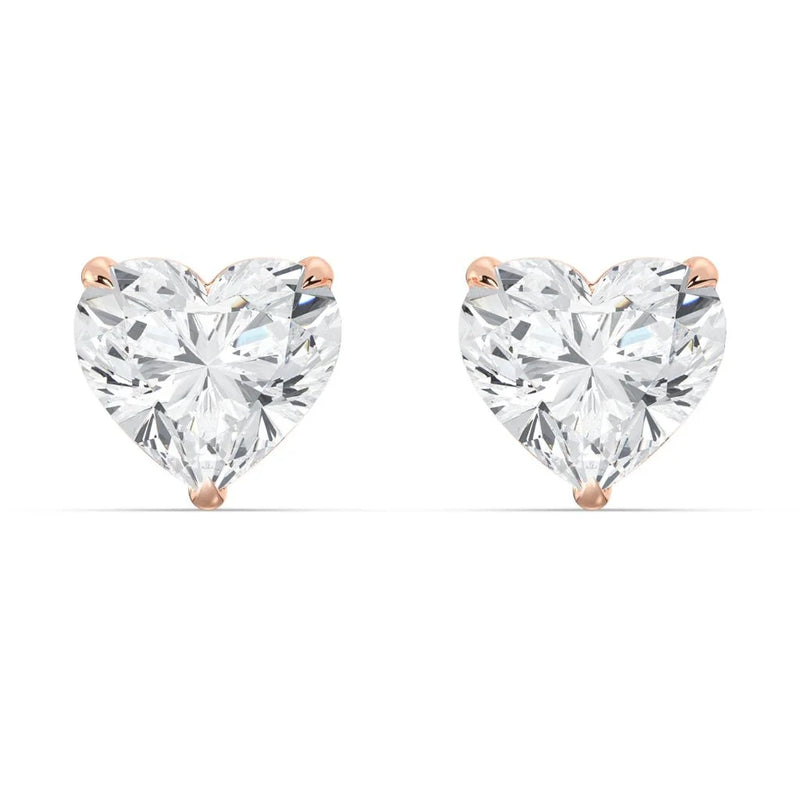 2+2 ct Solitaire Studs