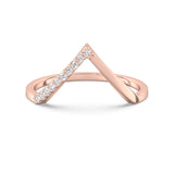 CHEVRON DIAMOND RING ROSEGOLD KAYAA JEWELS