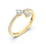 0.40ct Pear Drop Ring