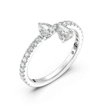 0.40ct Heart Drop Ring