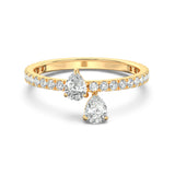 0.40ct Pear Drop Ring