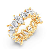 7.50 CT Multi-Shape Eternity Band (0.50Ct each stone)