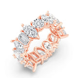 7.50 CT Multi-Shape Eternity Band (0.50Ct each stone)