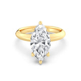 3ct Solitaire Ring Plain Band [1]