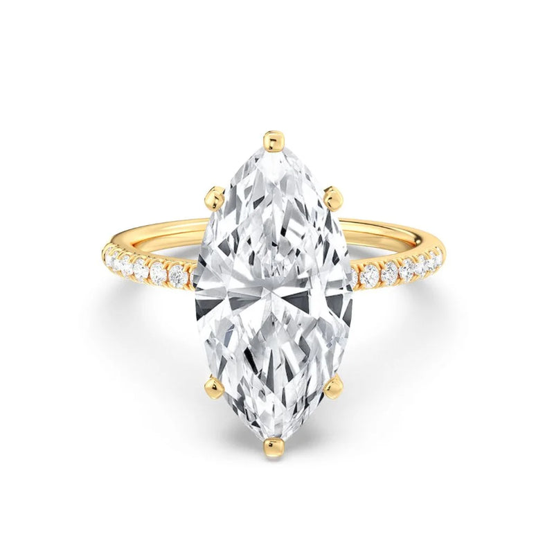 5ct Solitaire Ring Diamond Band [1]