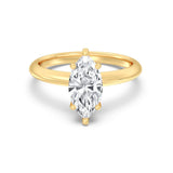 2ct Solitaire Ring Plain Band [1]