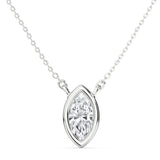 0.70ct Bezel Oval Pendant