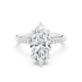 3ct Solitaire Ring Pavé Band [1]