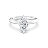 1ct Solitaire Ring Plain Band