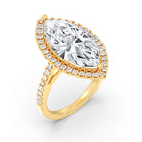 5ct Solitaire Ring Diamond Band with Halo [1]