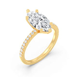 2ct Solitaire Ring Pavé Band (1)