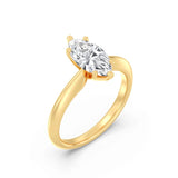 1ct Solitaire Ring Plain Band