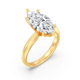 3ct Solitaire Ring Plain Band [1]